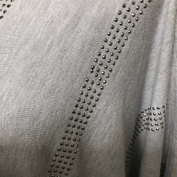 Dressy Poncho with Silver Studs - Picture 2 of 4